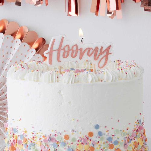 Ginger Ray Candle - Hooray Rose Gold