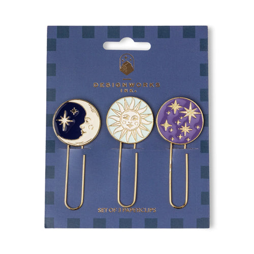 Designworks Ink - Set of 3 Paperclips - Celestial