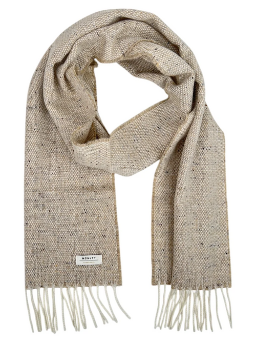 McNutt of Donegal Scarf Lambswool - Tweed Oat