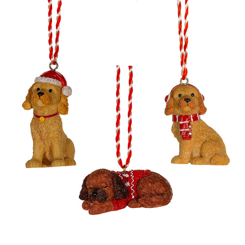 Sass & Belle Christmas Bauble - Resin Cockapoo