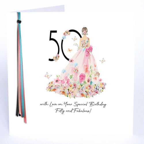 Luxury Extra Large Card - 50 With Love on Your Special Birthday