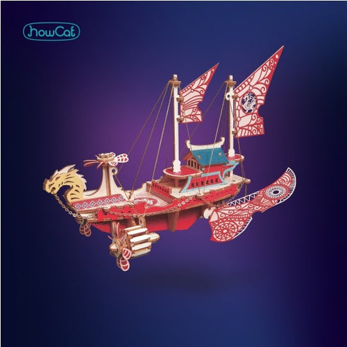 HowCat 3D Wood Puzzle - Mirror Flower Age