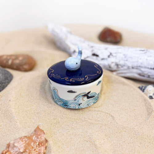 Disaster Designs Trinket Pot - By the Sea Whale