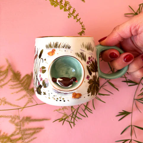 Disaster Designs Ceramics 3D Cup - Secret Garden Duck