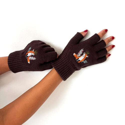 Disaster Designs Gloves - Fingerless Secret Garden Fox