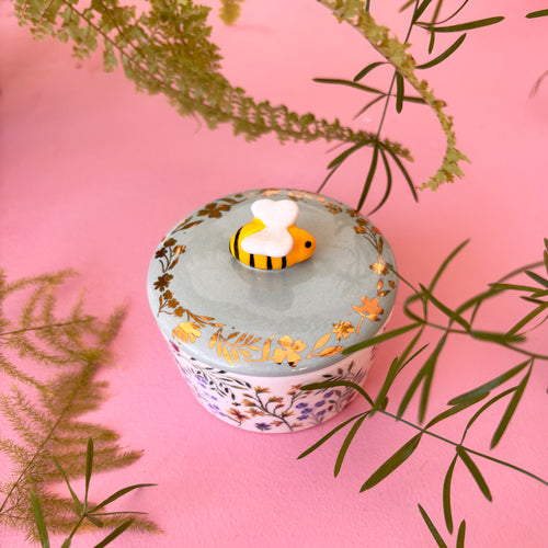 Disaster Designs Trinket Pot - Secret Garden Bee