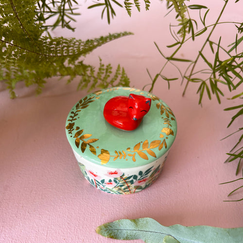 Disaster Designs Trinket Pot - Secret Garden Fox