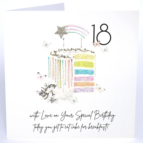 Luxury Extra Large Card - 18 With Love on Your Special Birthday