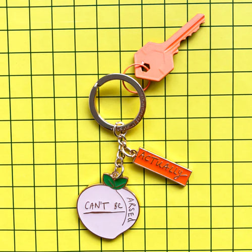 Disaster Designs Small Talk Keyring - Can't Be Arsed
