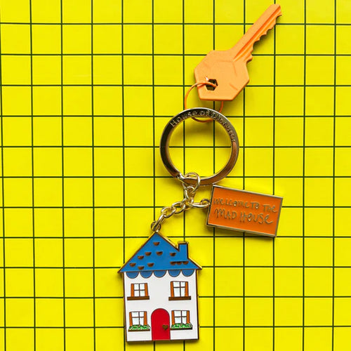 Disaster Designs Small Talk Keyring - Welcome to the Mad House
