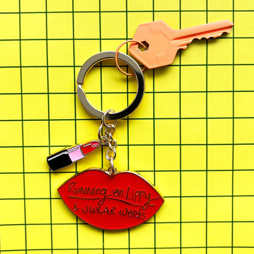 Disaster Designs Small Talk Keyring - Running on Lippy and Swear Words