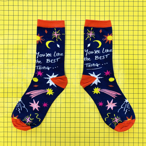 Disaster Designs Socks - Small Talk 'You're the Best Thing'