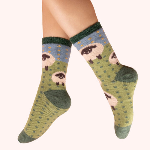 Powder Cosy Socks - Sheep