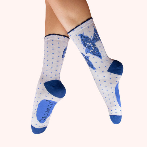 Powder Socks - Blue Birds