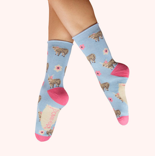 Powder Socks - Highland Cow