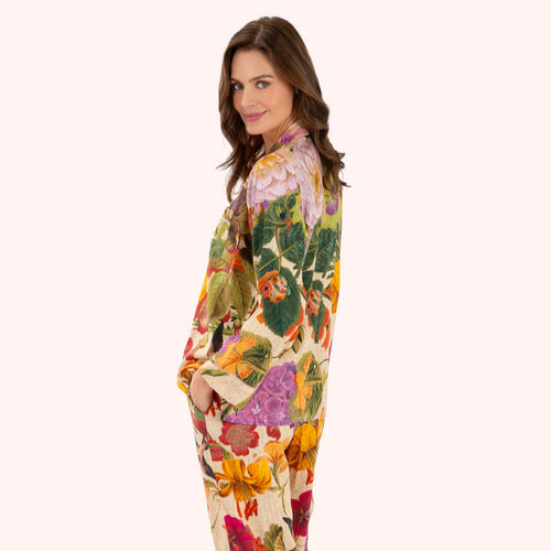 Powder Pyjamas - Supersoft Autumn Cream Posy Pyjamas