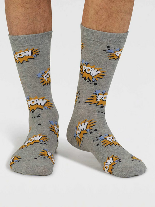 Thought Mens Socks - Tayler Art Pop Organic Cotton Socks