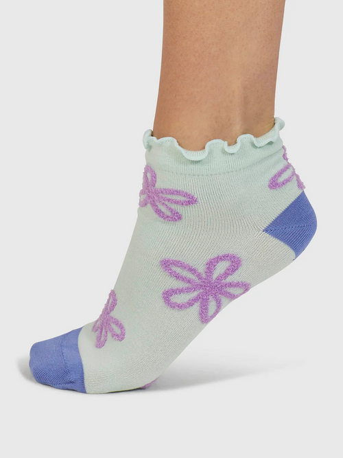 Thought Ladies Socks - Bamboo Daisee Textured Flower