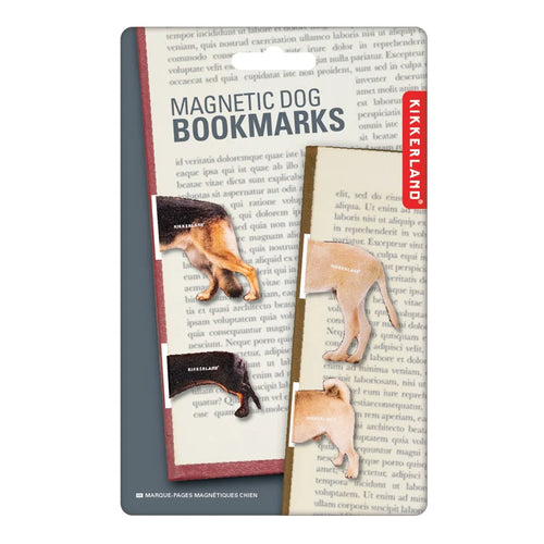Kikkerland Stationery - Magnetic Bookmarks - Dog
