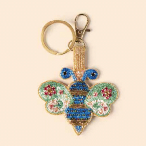 Powder Keyring - Beaded Bee