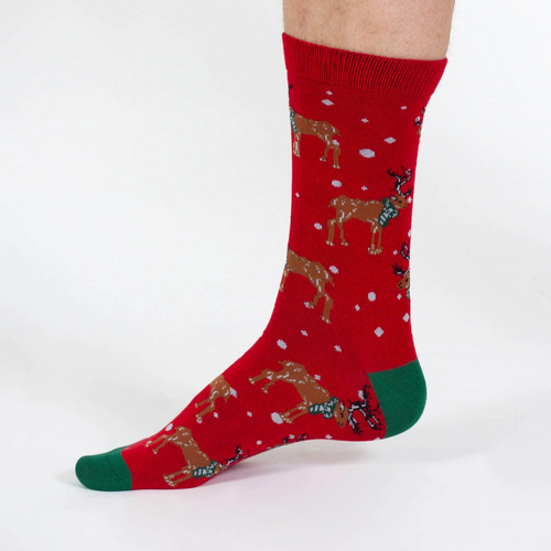 Thought Mens Socks - Bamboo Christmas Reindeer