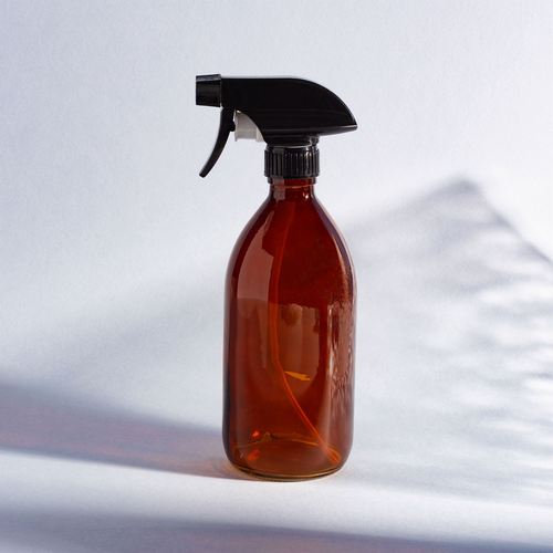 Sass & Belle Mister - Amber Glass Refillable Bottle With Spray