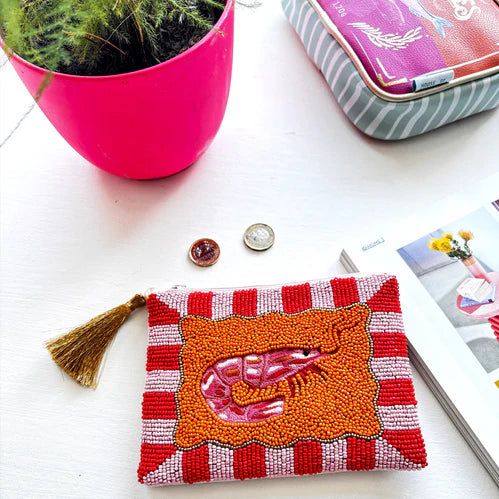 Disaster Designs Purse - Prawn