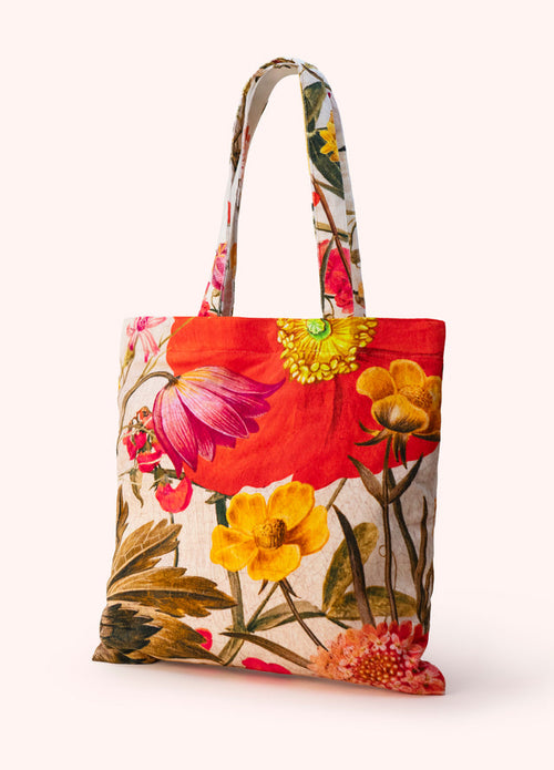 Powder Bag - Velvet Tote - Fine Flowers