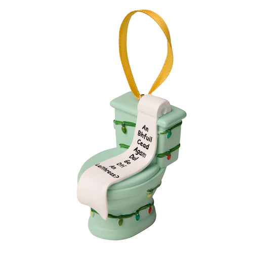 The Paddy Box Christmas Bauble - An Bhuil Cead Agam Toilet