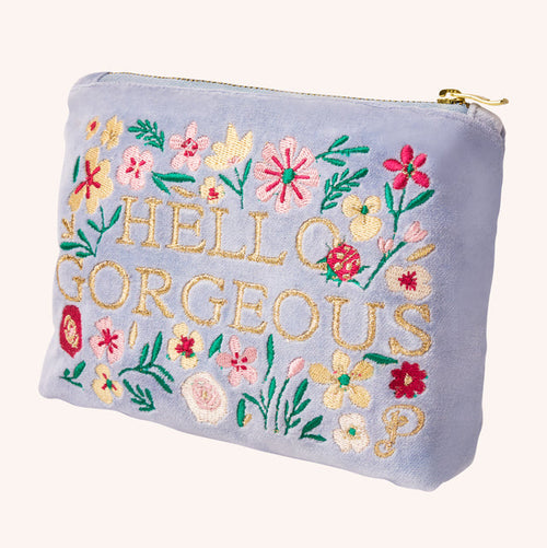 Powder Pouch - Hello Gorgeous Velvet Mini Pouch