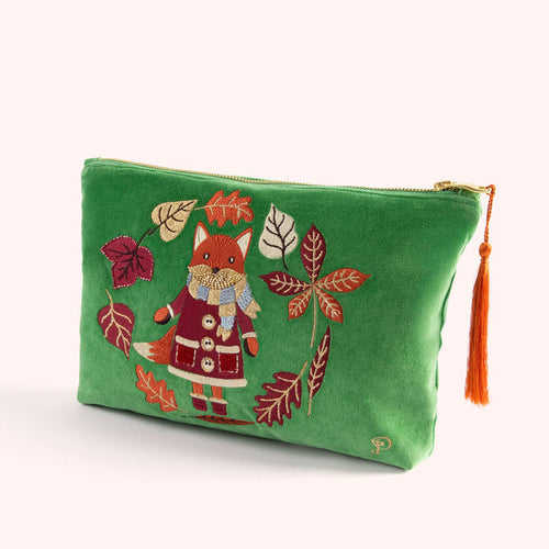 Powder Zip Pouch - Cosy Fox