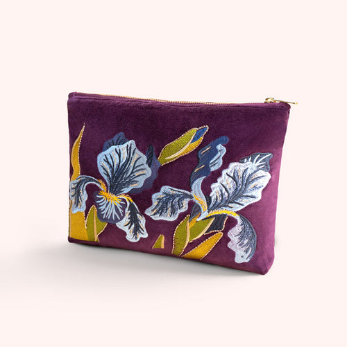 Powder Zip Pouch - Iris