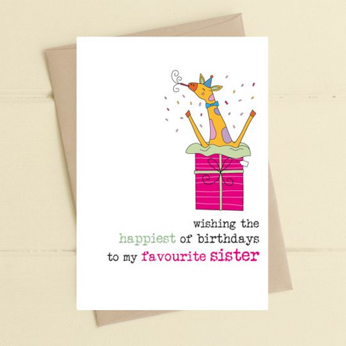 Dandelion Card - Happiest of birthdays to my favourite Sister