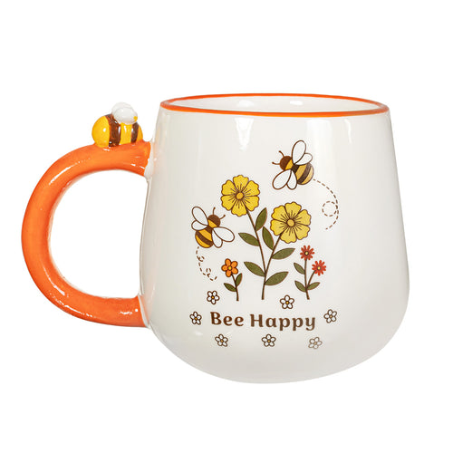 Sass & Belle Mug - Retro "Bee Happy"