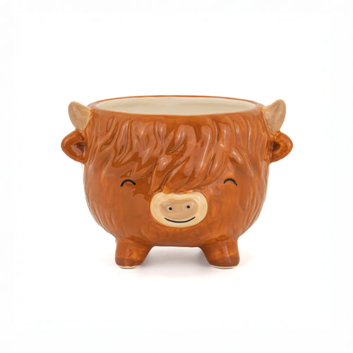 Sass & Belle Planter - Highland Cow Medium