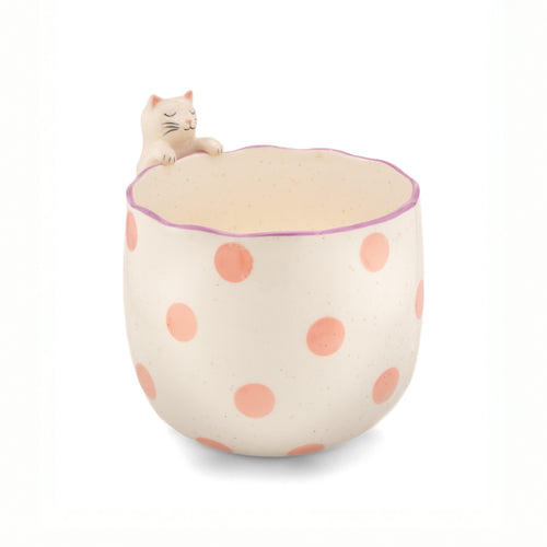 Sass & Belle Planter - Peeking Cat