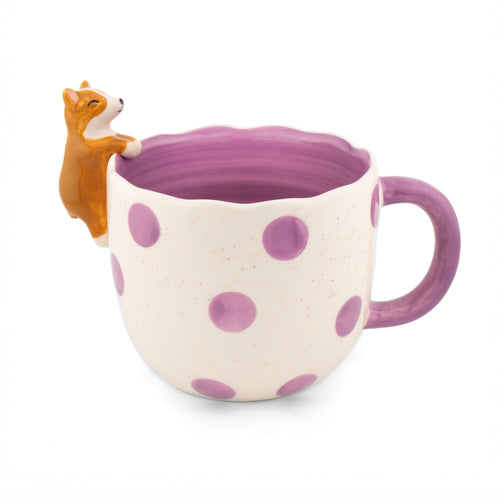 Sass & Belle Mug - Peeking Corgi