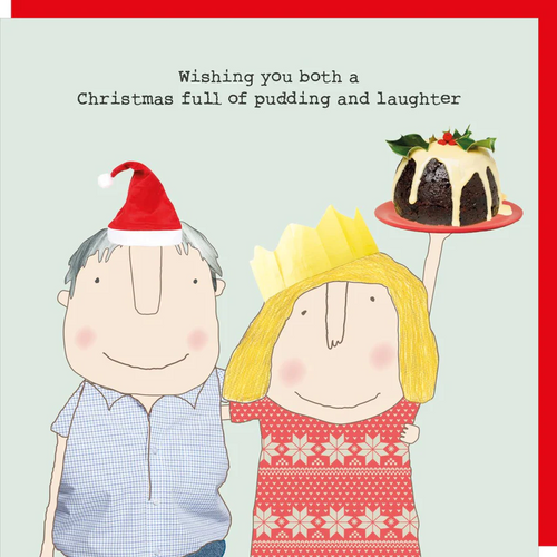 Rosie Made a Thing Christmas Card - Pudding and Laughter