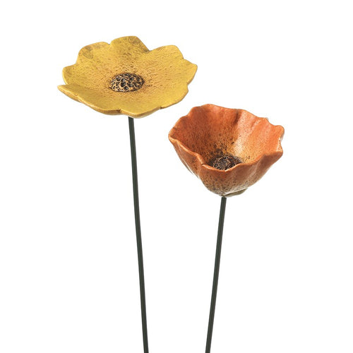 Heaven Sends - Ceramic Poppy in Yellow or Orange