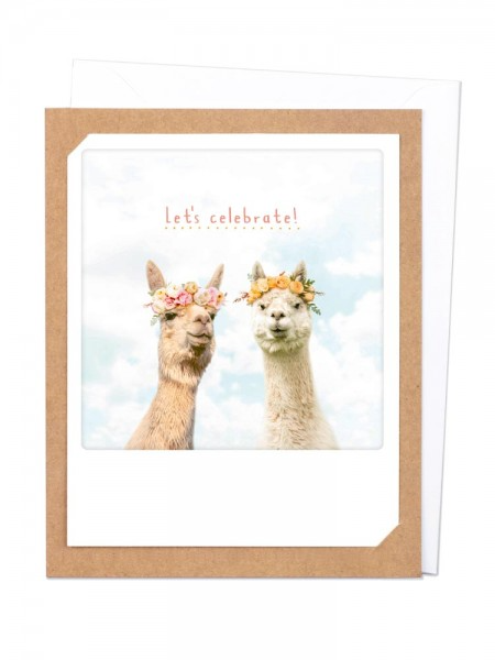 Pickmotion Photo-Card - Celebrating Llama