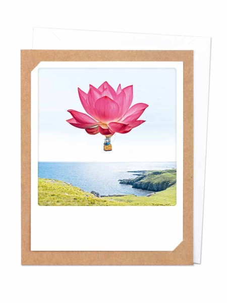 Pickmotion Photo-Card - Flower Air Balloon