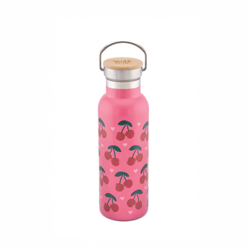 Sass & Belle Water Bottle - Cherry Metal Water Bottle