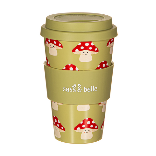 Sass & Belle Mug - Mushroom Travel Coffee Cup