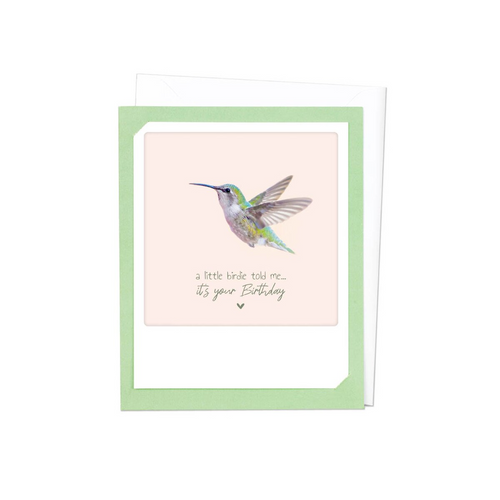 Pickmotion Photo-Card - A little birdie told me