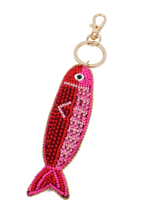 My Doris Keyring - Red & Pink Fish