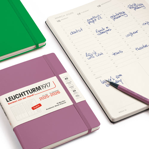 Leuchtturm1917 2025-2026 Mid-Year Diaries - Academic Week Planner