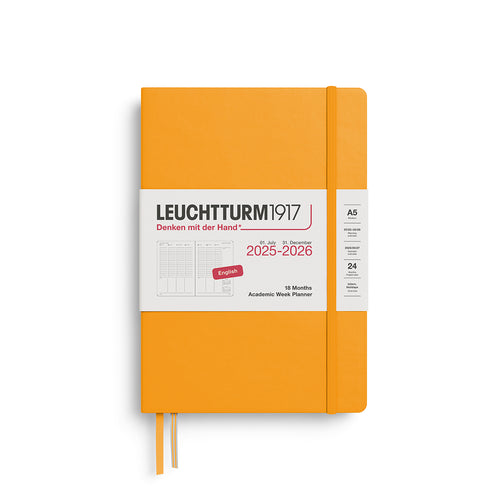 Leuchtturm1917 2025-2026 Mid-Year Diaries - Academic Week Planner
