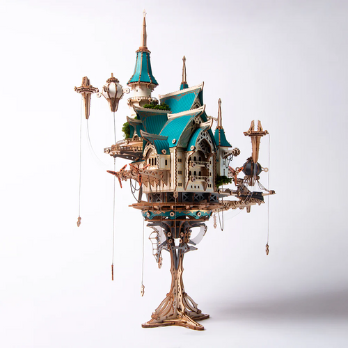 HowCat 3D Wood Puzzle - Fantasy Steam Castle