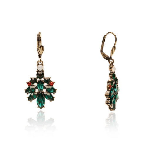 Lovett Earrings - Dangle Christmas Tree Earrings