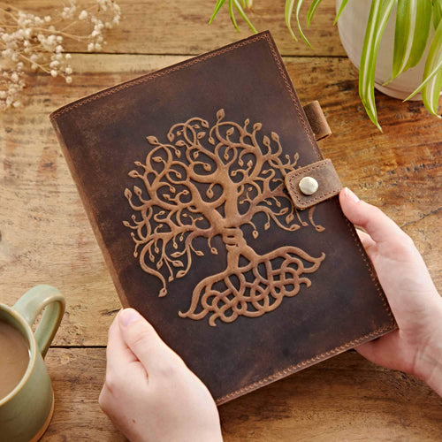 Paper High Journal - Refillable Buffalo Leather - Tree of Life